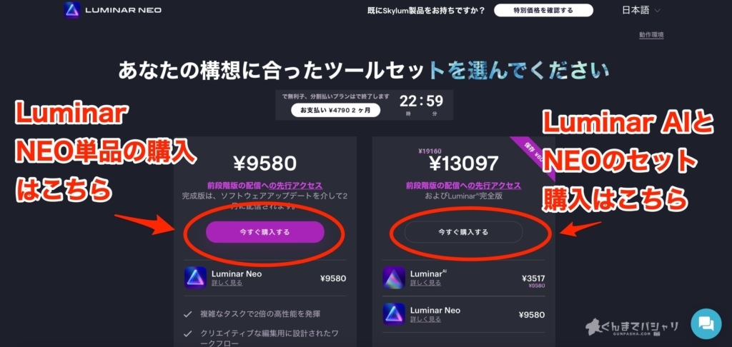 Luminar NEOの購入方法